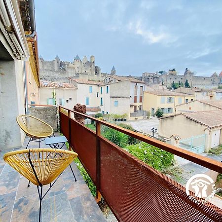 Loft Cocon Climatise - Imprenable Vue Sur Le Chateau Comtal การ์กาซอน ภายนอก รูปภาพ